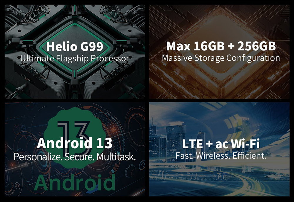 Teclast T50 Pro Android 13 Tablet, MTK Helio G99 8-Core 2.2GHz, 11