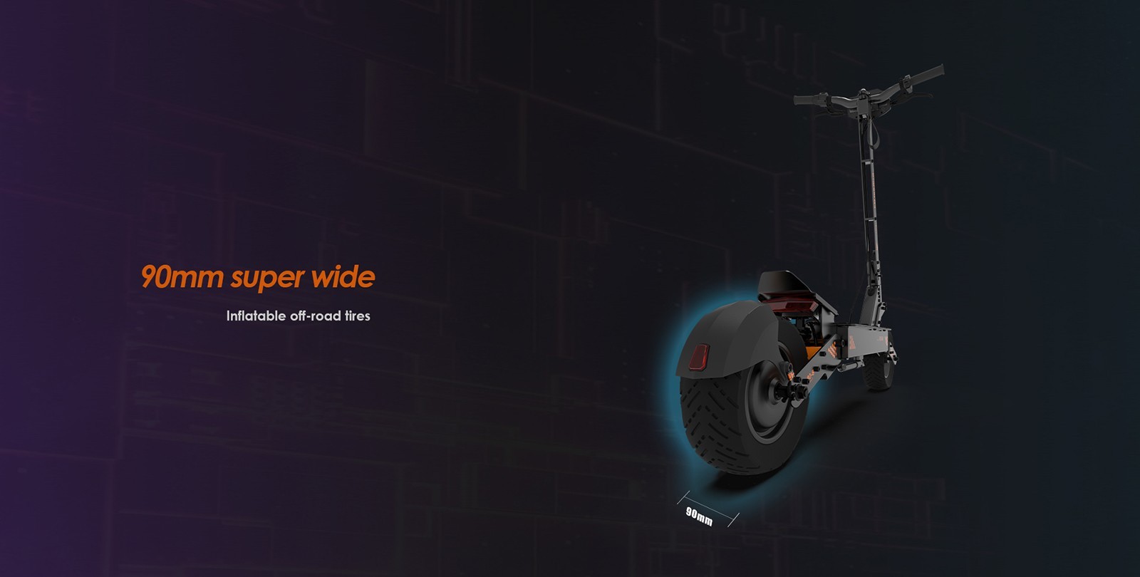 KuKirin G4 Off-Road Electric Scooter with 2000W Motor, 20Ah Battery, 75km Top Range, 70km/h Max Speed