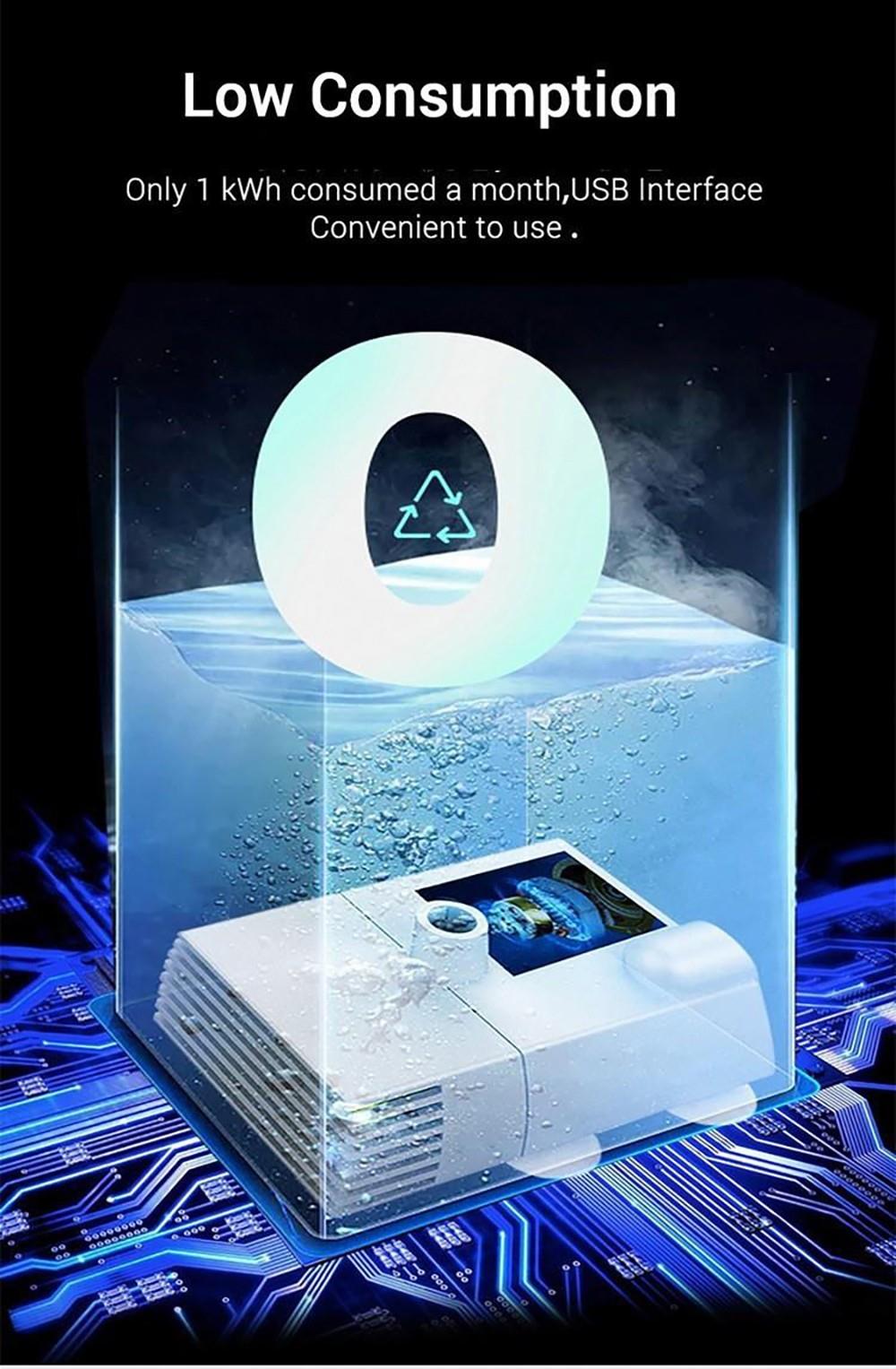 Fluffee Pet Water Fountain Smart Sensor Version, 2 Water Flow Modes, 2L Capacity, Low Noise, Faucet Shape - EU Plug