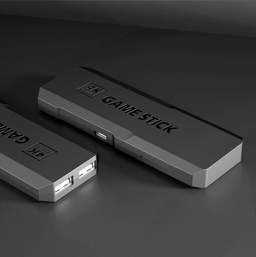 AMPOWN GD20 Game Stick with 2 Wireless Game Console, Emuelec 4.3, 128GB TF Card 50000+ Games, 4K HDMI Output