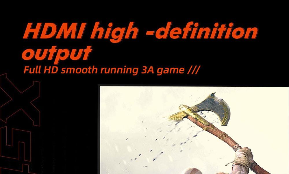 AMPOWN GD20 Game Stick with 2 Wireless Game Console, Emuelec 4.3, 128GB TF Card 50000+ Games, 4K HDMI Output