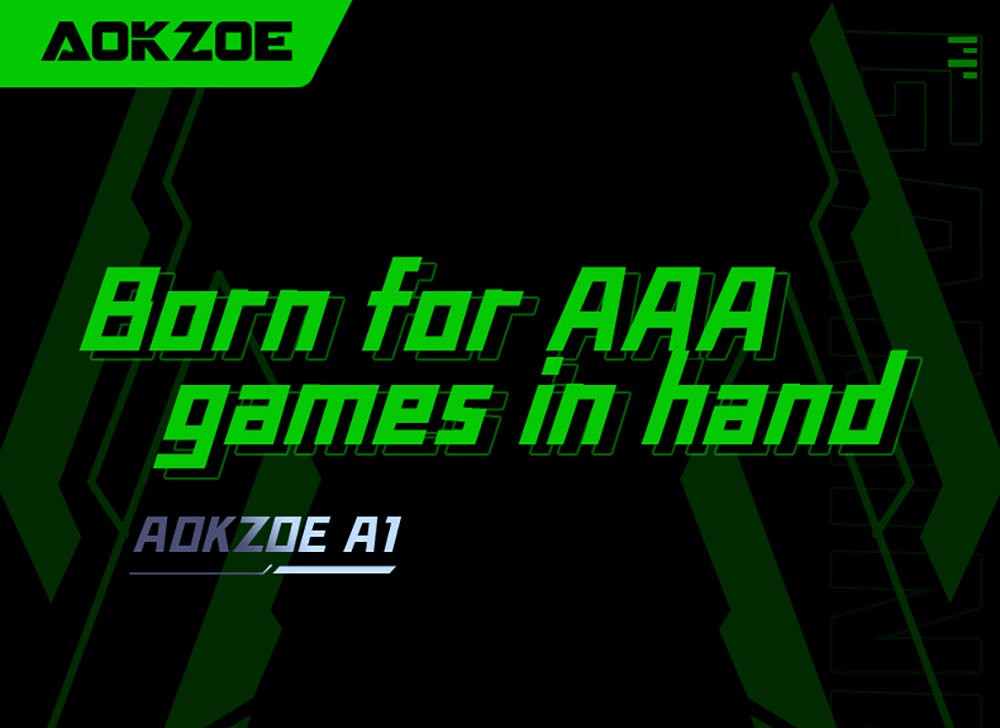 AOKZOE A1 Video Game Console Laptop, AMD Ryzen 76800U, 16GB LPDDR5 512GB SSD, Pre Installed Windows 11, Cooling System