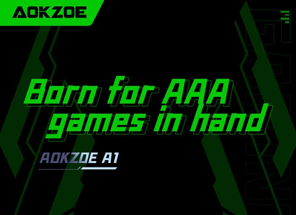 AOKZOE A1 Video Game Console Laptop, AMD Ryzen 76800U, 16GB LPDDR5 512GB SSD, Pre Installed Windows 11, Cooling System - JP