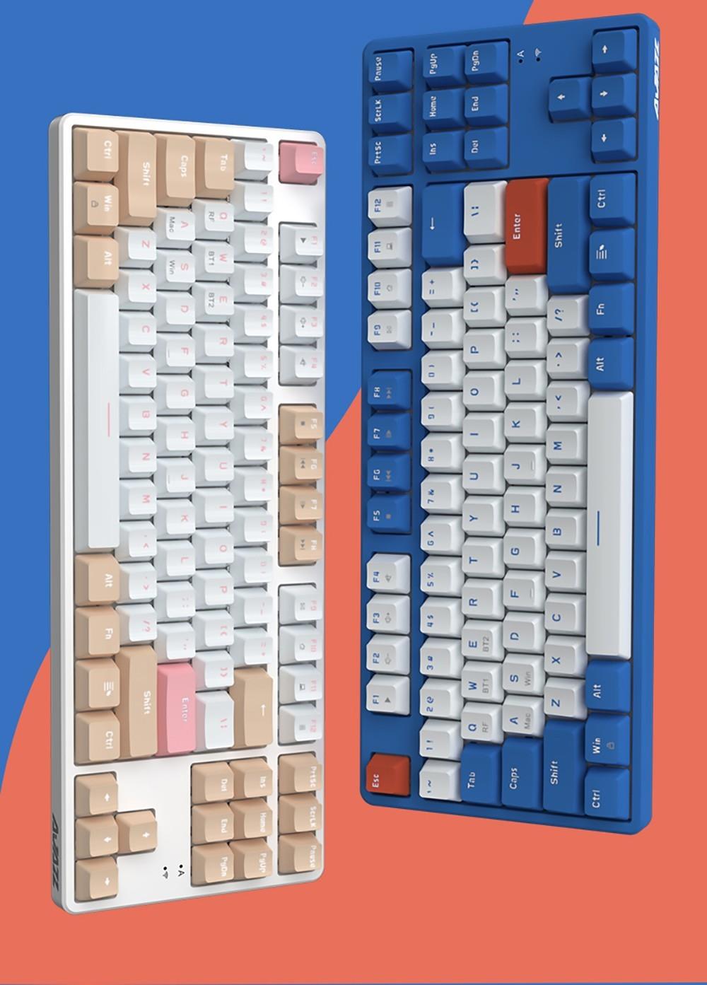 Ajazz AK871 87 Keys Wireless Dual-mode Mechanical Keyboard - Blue Switch