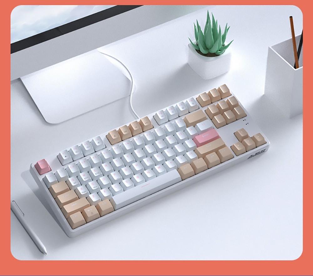 Ajazz AK871 87 Keys Wireless Dual-mode Mechanical Keyboard - Blue Switch