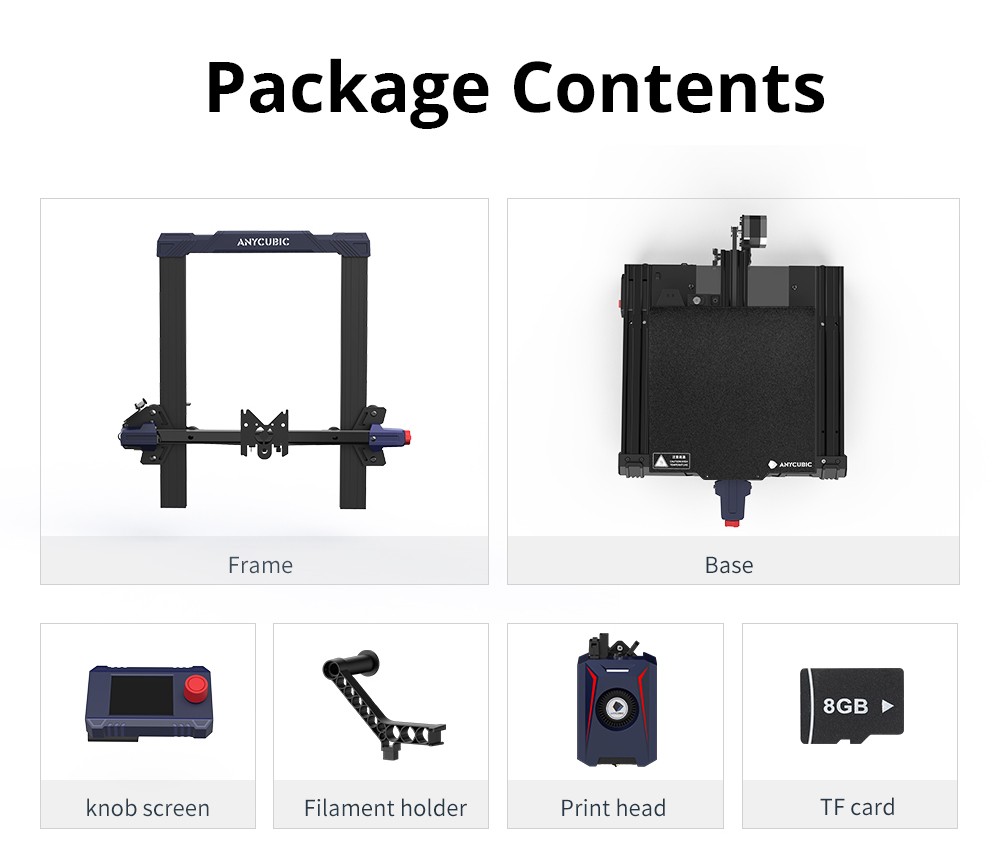 Anycubic Kobra 2 Neo 3D Printer, 25-Point Auto Leveling, 250 mm/s Max Printing Speed, Cooling Fan, 32-bit Silent Motherboard, 250x220x220mm - EU Plug