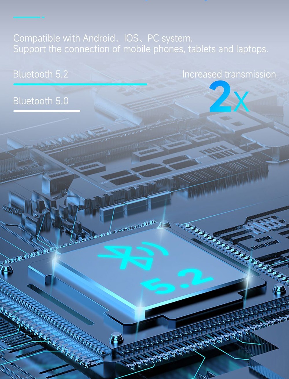 Coowoo Air Pro 6 Bluetooth Clip-on Open Ear Headphones - Black