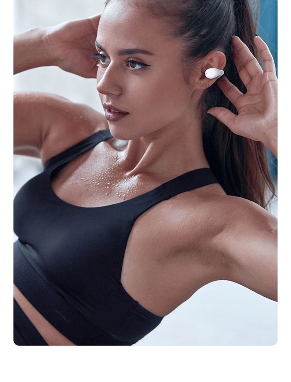 Coowoo Air Pro 6 Bluetooth Clip-on Open Ear Headphones - Black