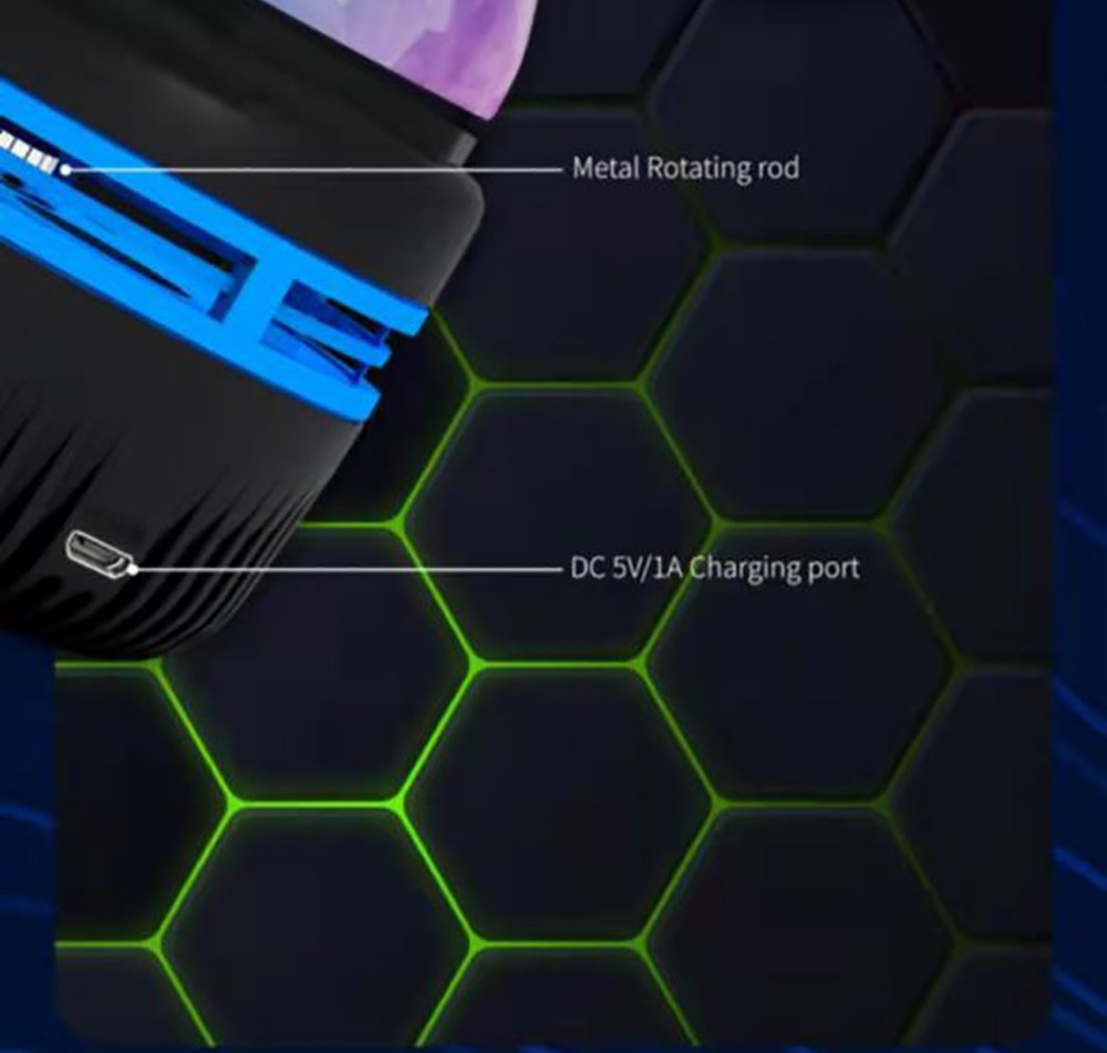 Crystal Projector Light, Multifunctional 7 Color Projector Night Light