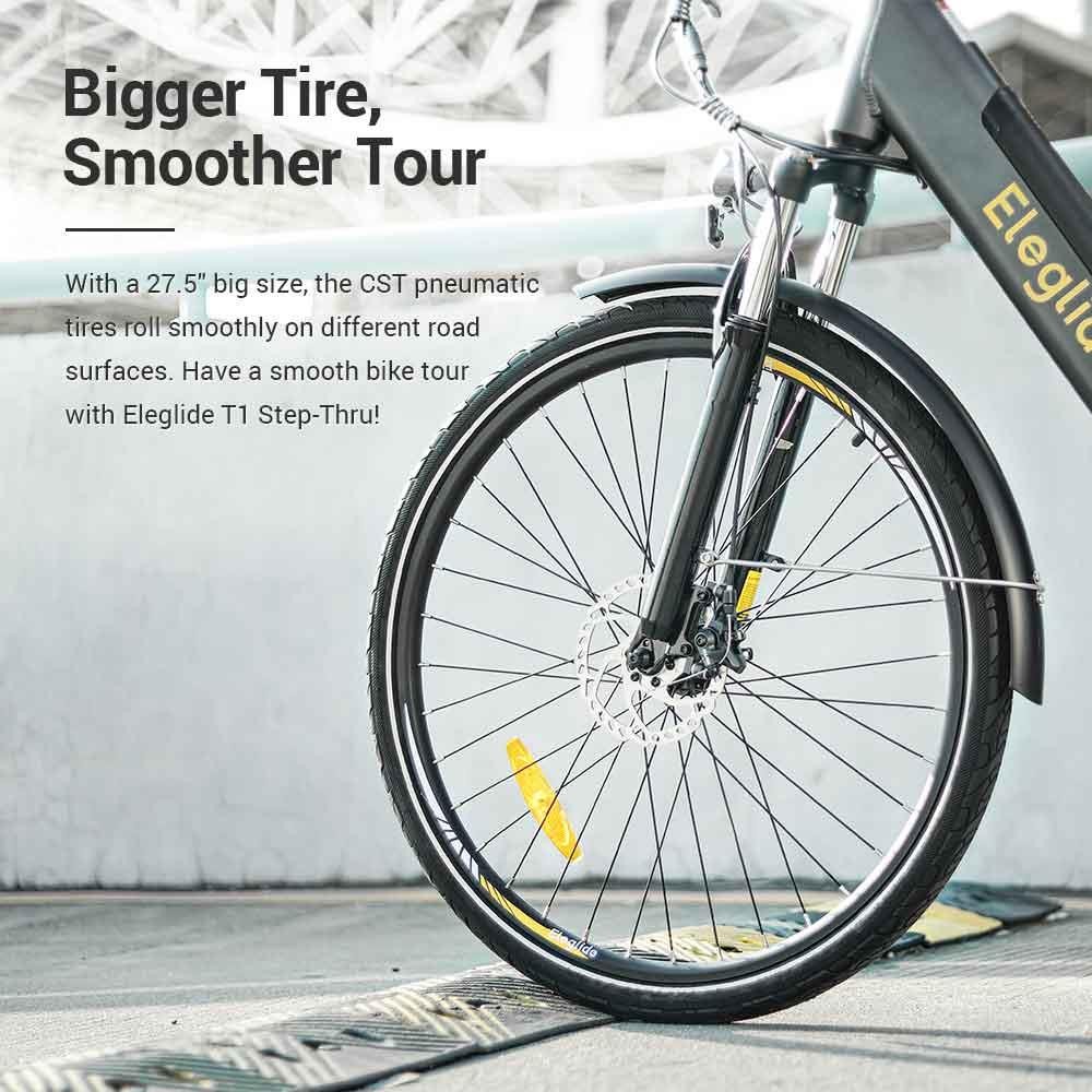 Refurbished Eleglide T1 Step-Thru Electric Moped Bike 36V 12.5Ah Battery 250W Motor Trekking Bike