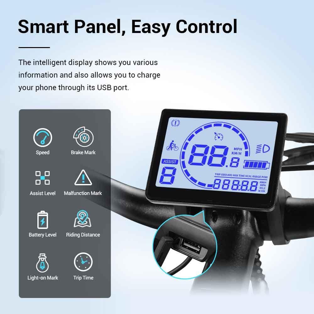 Refurbished Eleglide T1 Step-Thru Electric Moped Bike 36V 12.5Ah Battery 250W Motor Trekking Bike
