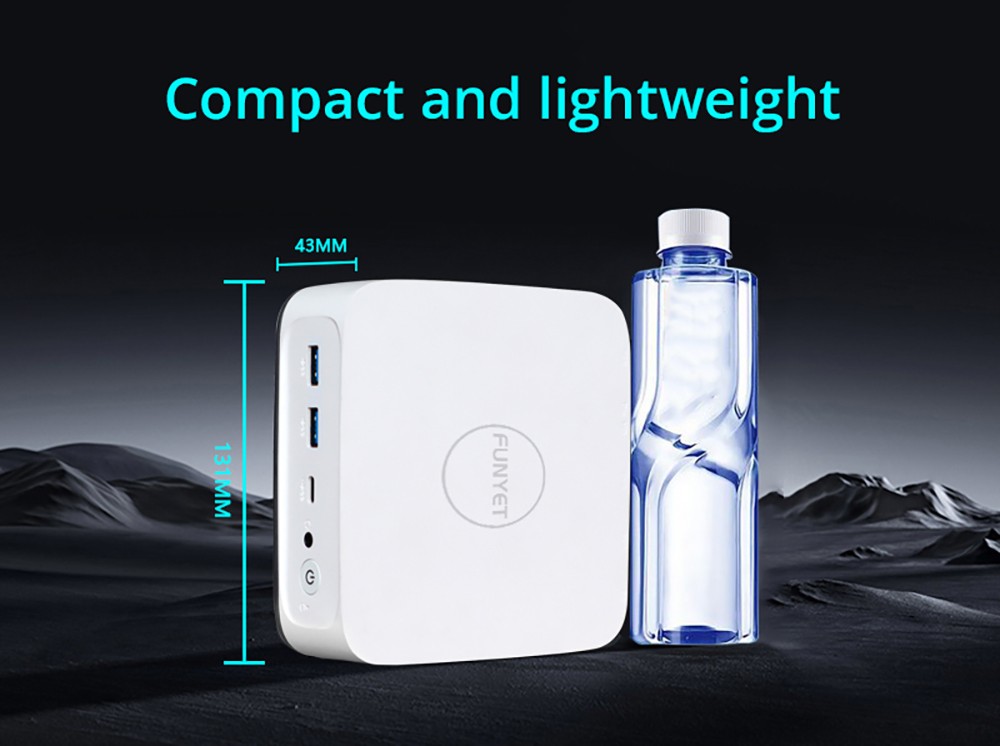 Funyet FY3 Mini PC Intel Alder Lake N95 TDP15W, 16GB RAM 512GB ROM, Windows 11 Pro, WiFi 6, 1000Mbps LAN