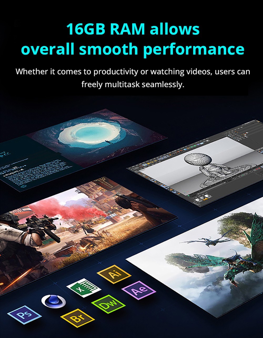 Funyet FY3 Mini PC Intel Alder Lake N95 TDP15W, 16GB RAM 512GB ROM, Windows 11 Pro, WiFi 6, 1000Mbps LAN