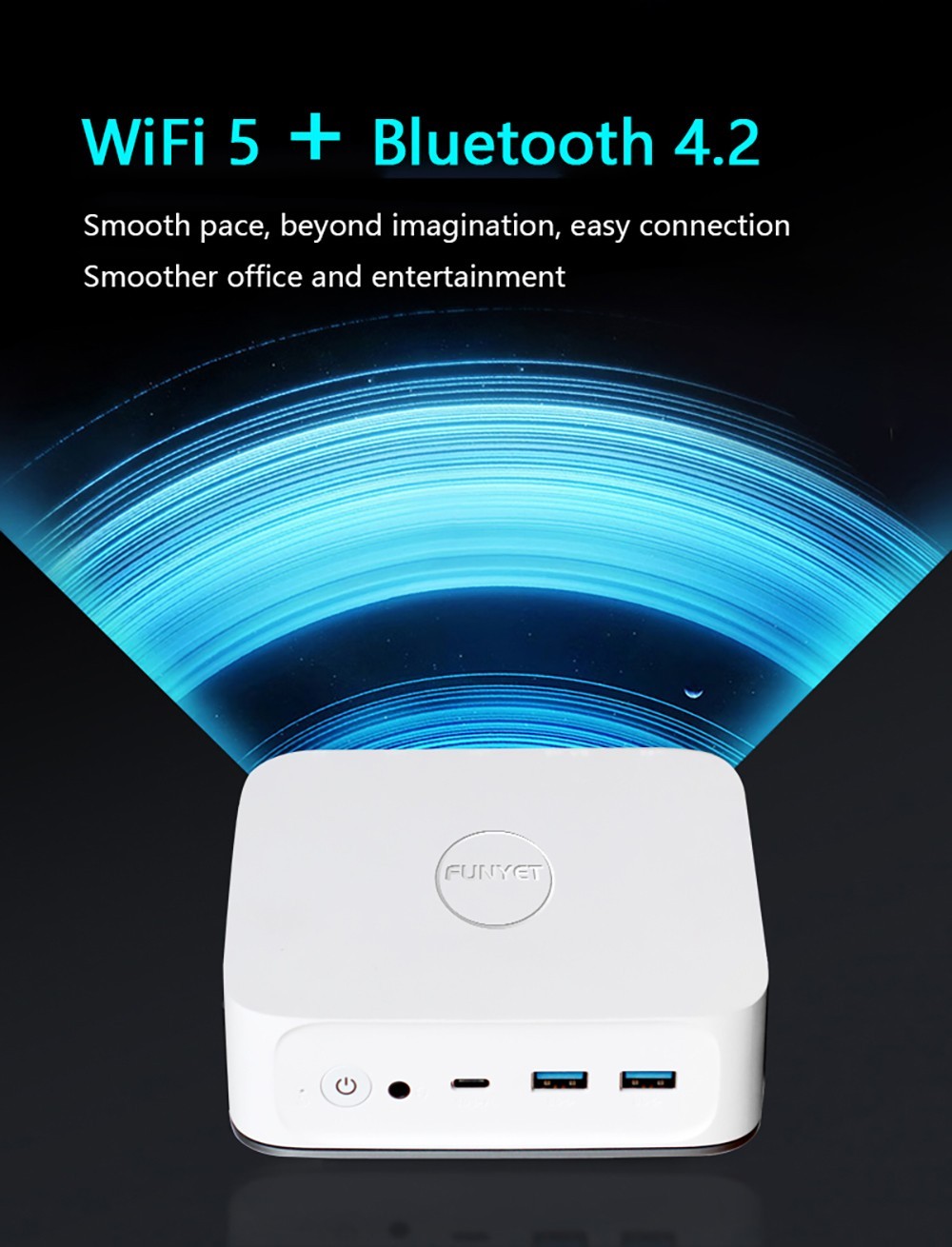 Funyet FY3 Mini PC Intel Alder Lake N95 TDP15W, 16GB RAM 512GB ROM, Windows 11 Pro, WiFi 6, 1000Mbps LAN