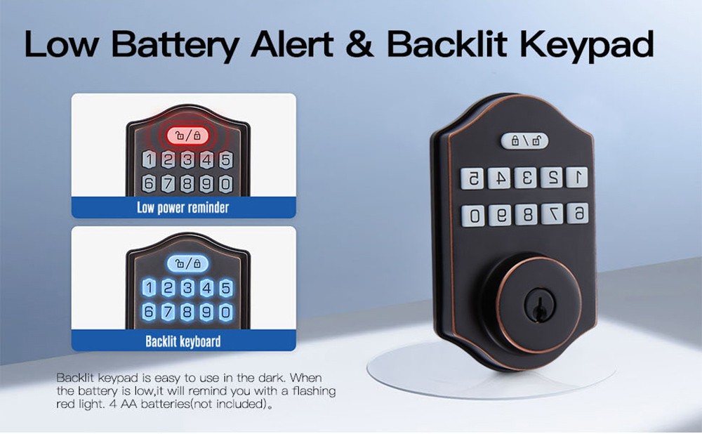 Geekbes K2 Smart Password Key Door Lock