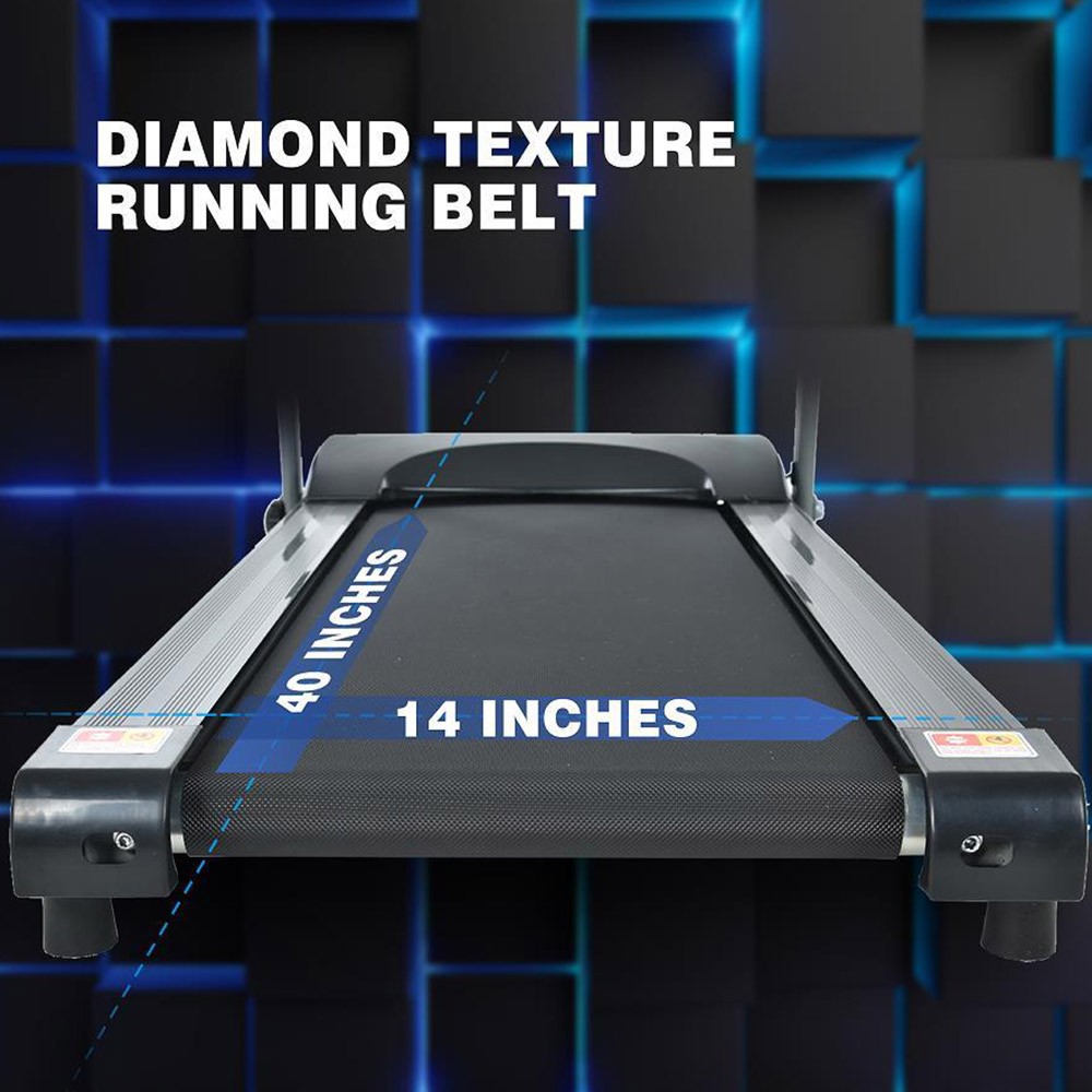 Home Electric Foldable Treadmill, Max 220lbs Capacity, 3 Programs, 1.5HP Power Motor