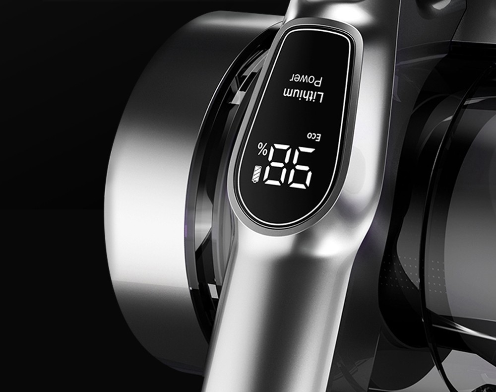 Refurbished JIMMY H9 Pro Flexible Smart Handheld Cordless Vacuum Cleaner 200AW 25000Pa Powerful Suction, 600W Motor, 80 Minutes Run Time, Auto Power Adjust LED Display Removable Battery With Rechargeable Stand Holder for cleaning floors by Xiaomi