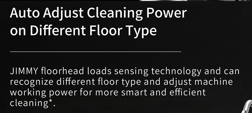 Refurbished JIMMY H9 Pro Flexible Smart Handheld Cordless Vacuum Cleaner 200AW 25000Pa Powerful Suction, 600W Motor, 80 Minutes Run Time, Auto Power Adjust LED Display Removable Battery With Rechargeable Stand Holder for cleaning floors by Xiaomi