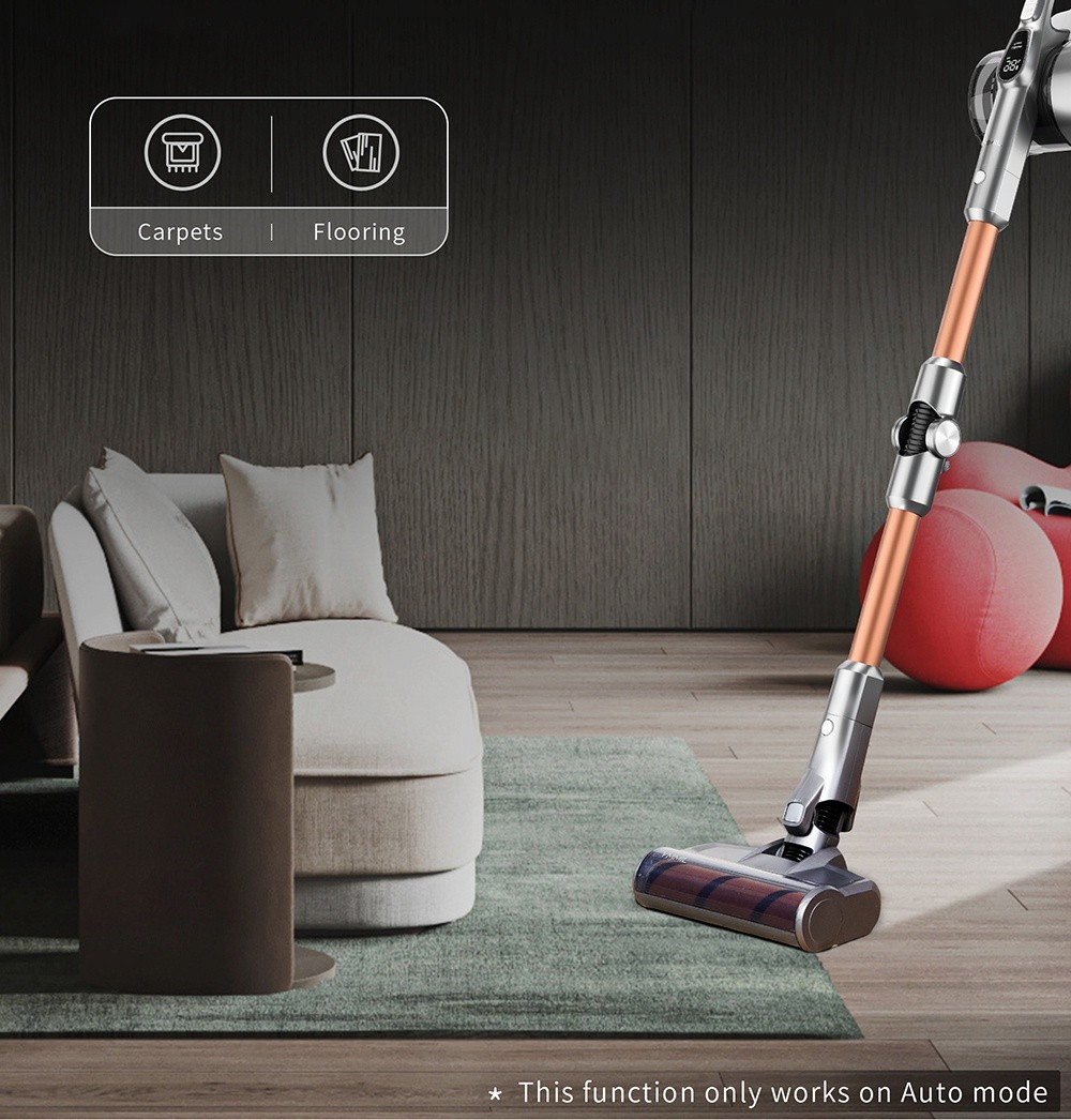 Refurbished JIMMY H9 Pro Flexible Smart Handheld Cordless Vacuum Cleaner 200AW 25000Pa Powerful Suction, 600W Motor, 80 Minutes Run Time, Auto Power Adjust LED Display Removable Battery With Rechargeable Stand Holder for cleaning floors by Xiaomi