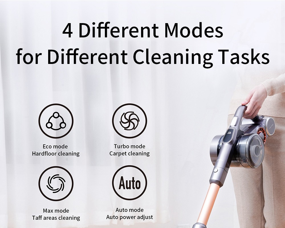 Refurbished JIMMY H9 Pro Flexible Smart Handheld Cordless Vacuum Cleaner 200AW 25000Pa Powerful Suction, 600W Motor, 80 Minutes Run Time, Auto Power Adjust LED Display Removable Battery With Rechargeable Stand Holder for cleaning floors by Xiaomi