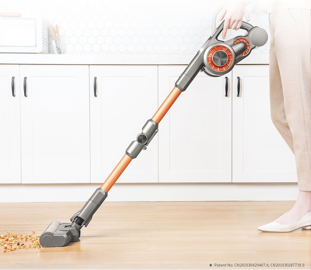Refurbished JIMMY H9 Pro Flexible Smart Handheld Cordless Vacuum Cleaner 200AW 25000Pa Powerful Suction, 600W Motor, 80 Minutes Run Time, Auto Power Adjust LED Display Removable Battery With Rechargeable Stand Holder for cleaning floors by Xiaomi