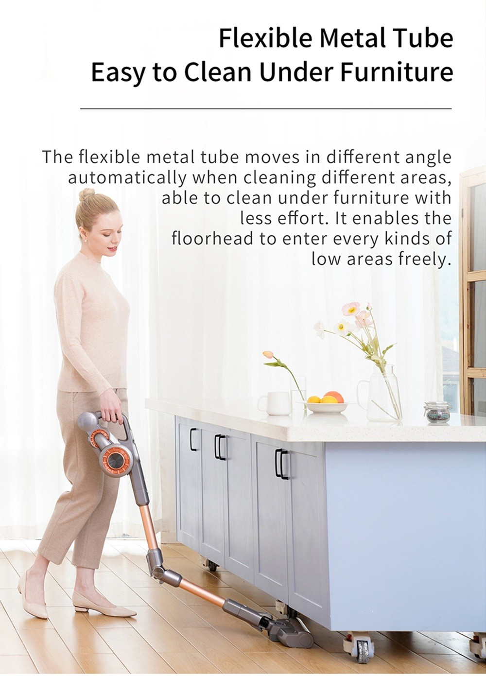 Refurbished JIMMY H9 Pro Flexible Smart Handheld Cordless Vacuum Cleaner 200AW 25000Pa Powerful Suction, 600W Motor, 80 Minutes Run Time, Auto Power Adjust LED Display Removable Battery With Rechargeable Stand Holder for cleaning floors by Xiaomi