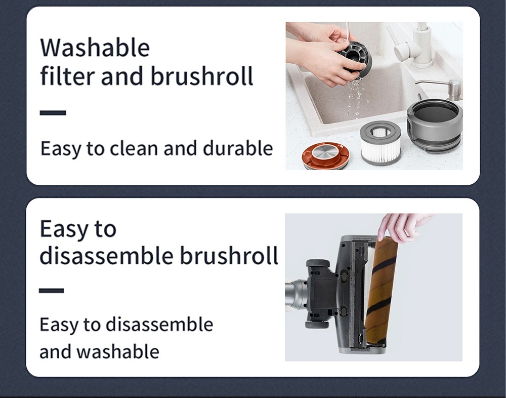 Refurbished JIMMY H9 Pro Flexible Smart Handheld Cordless Vacuum Cleaner 200AW 25000Pa Powerful Suction, 600W Motor, 80 Minutes Run Time, Auto Power Adjust LED Display Removable Battery With Rechargeable Stand Holder for cleaning floors by Xiaomi