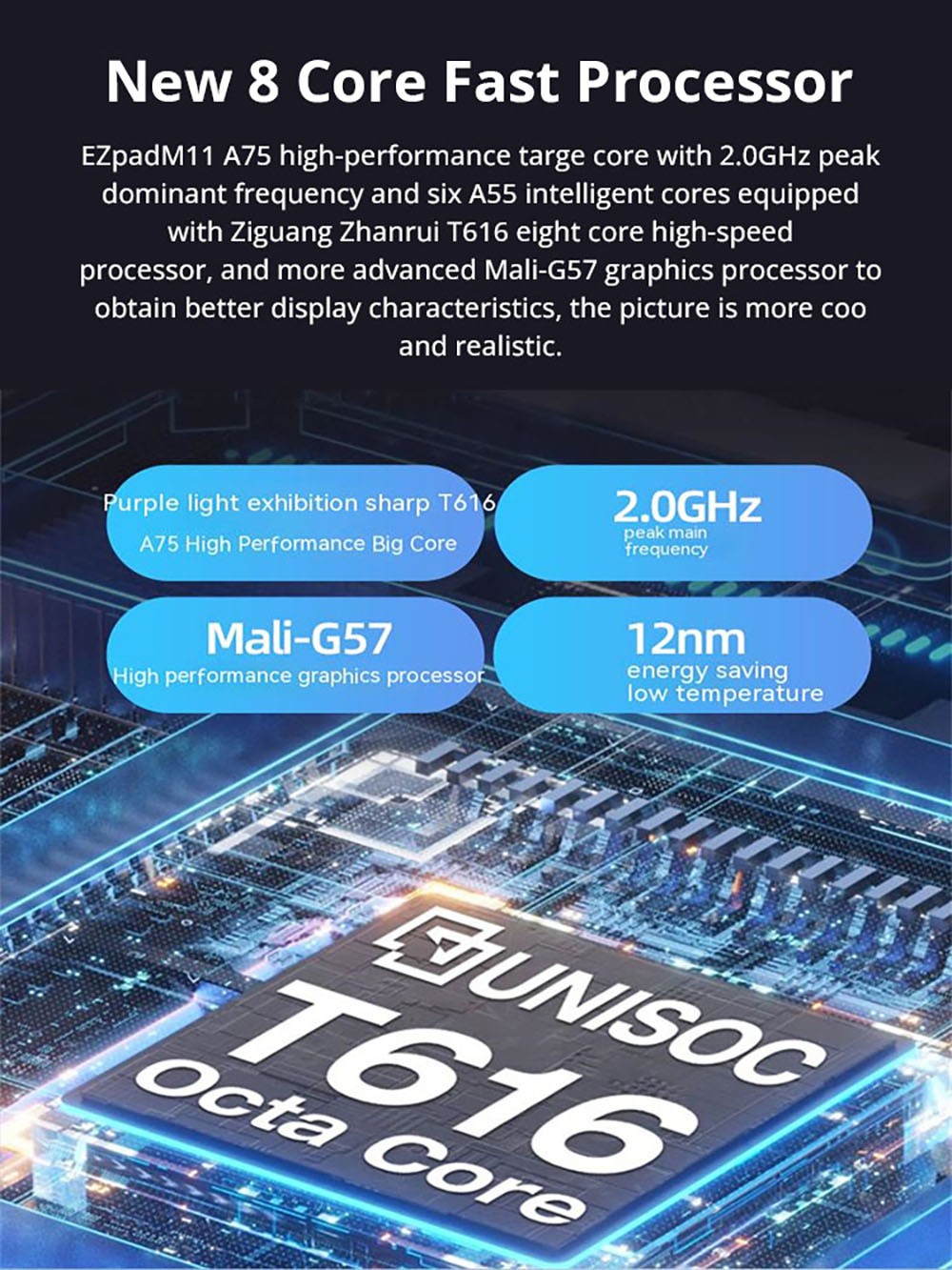 Jumper EZpad M11 10.5'' 4G Tablet, Unisoc T616 Octa-core, 8GB DDR4 128GB eMMC, Android 12, 5MP Front Camera 13MP Rear Camera