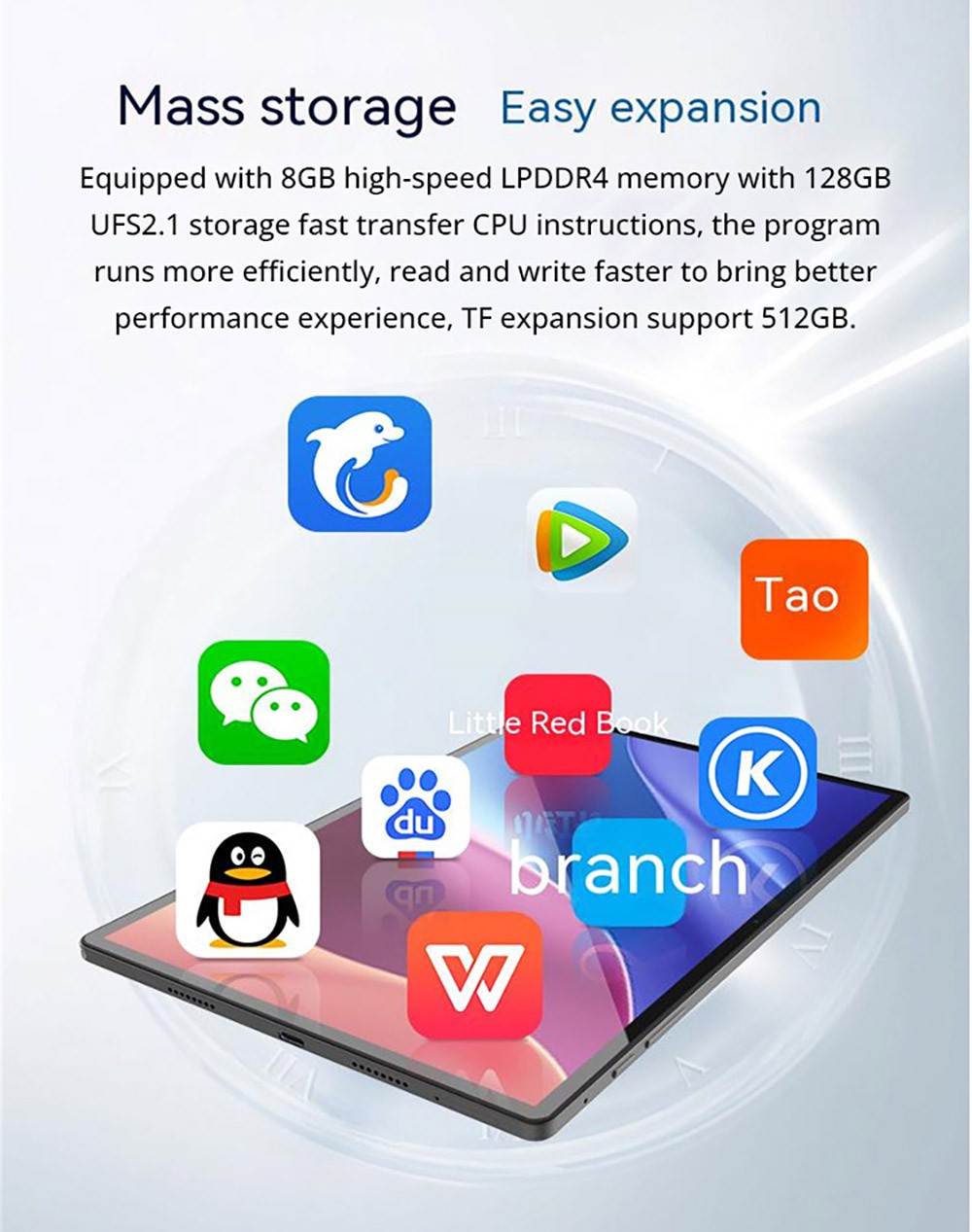 Jumper EZpad M11 10.5'' 4G Tablet, Unisoc T616 Octa-core, 8GB DDR4 128GB eMMC, Android 12, 5MP Front Camera 13MP Rear Camera