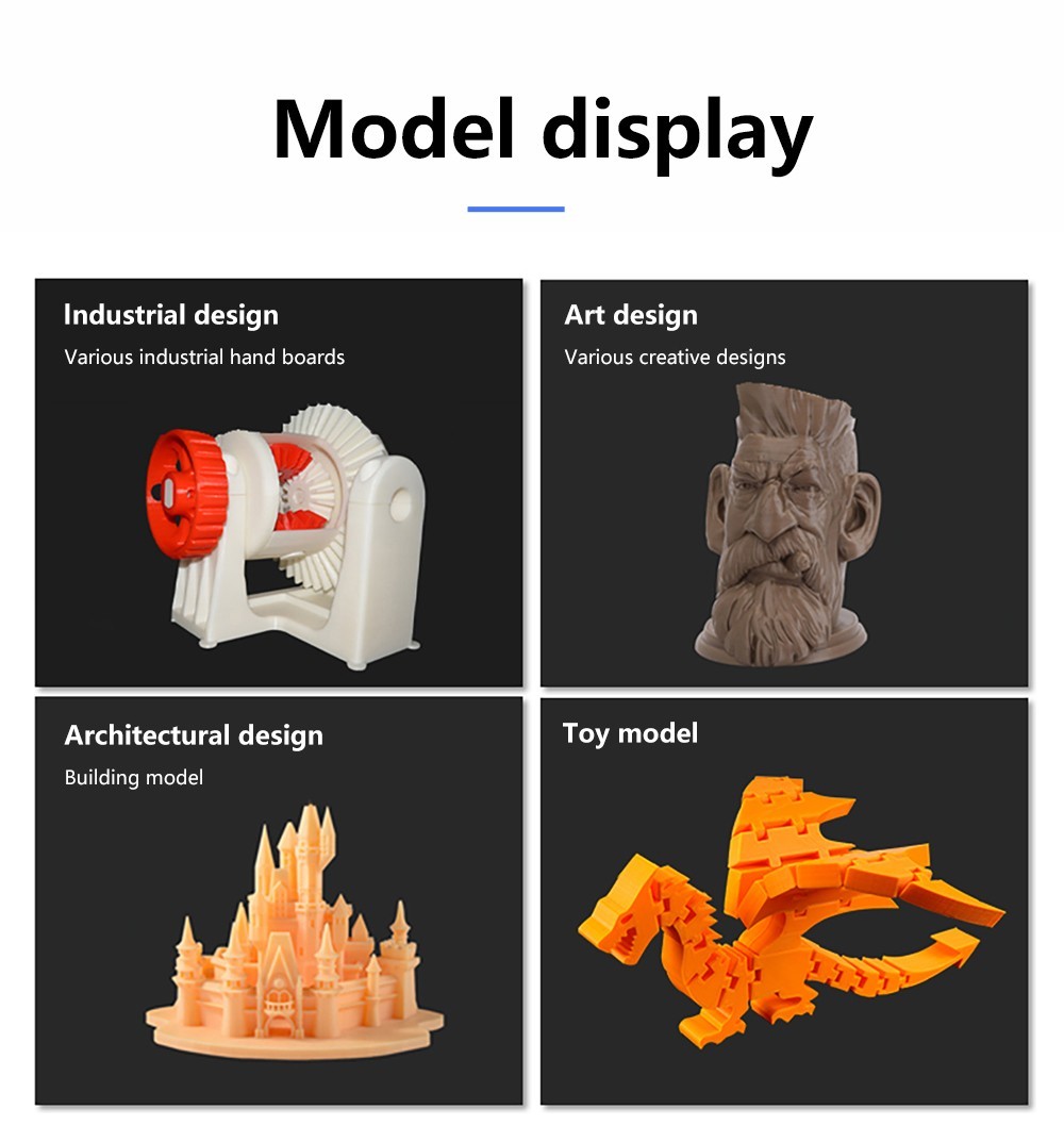 KINGROON KP3S Pro S1 3D Printer, Direct Extruder, 100mm/s Max Printing Speed, Mute Printing, 32-bit Motherboard, Resume Printing, Pre-Assembly, 200*200*200mm