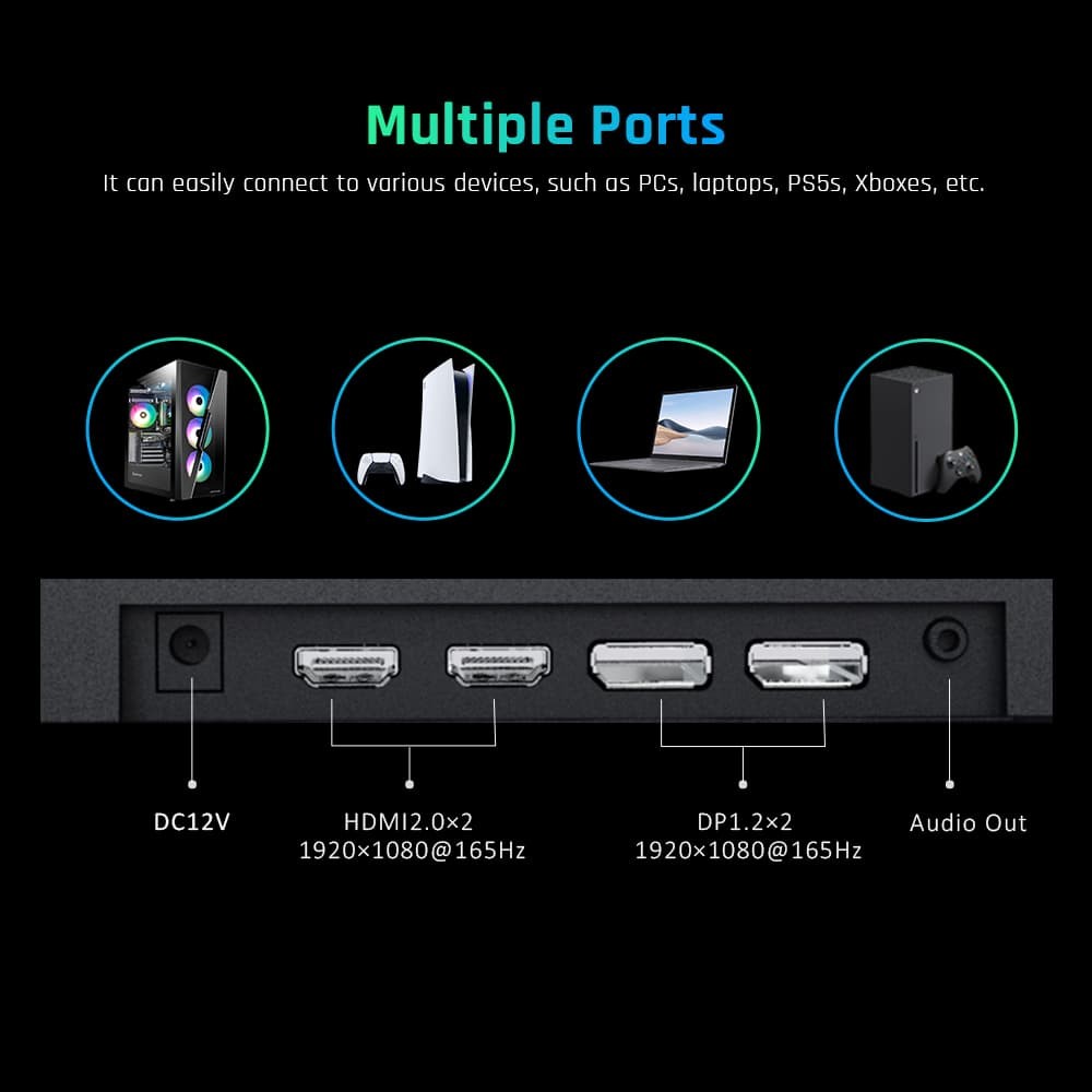 Refurbished KTC H24T09P Gaming Monitor 24in 1920x1080 165Hz