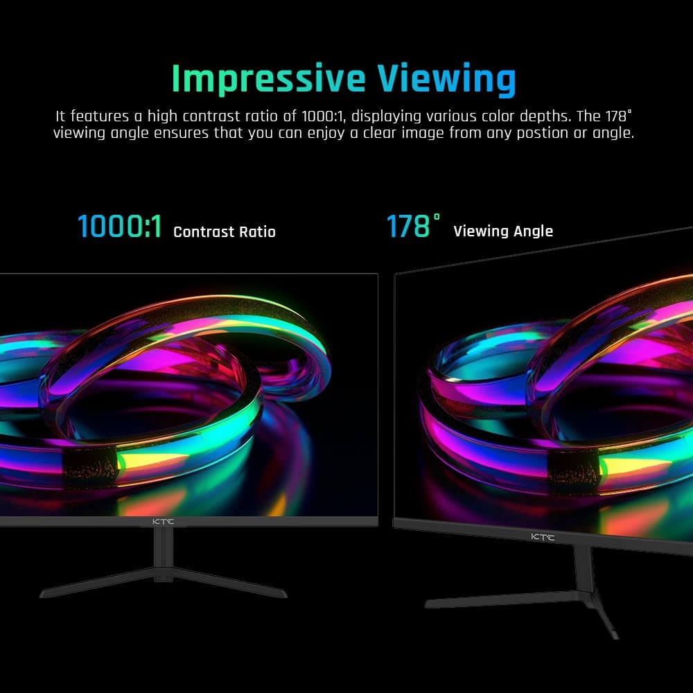 Refurbished KTC H24T09P Gaming Monitor 24in 1920x1080 165Hz