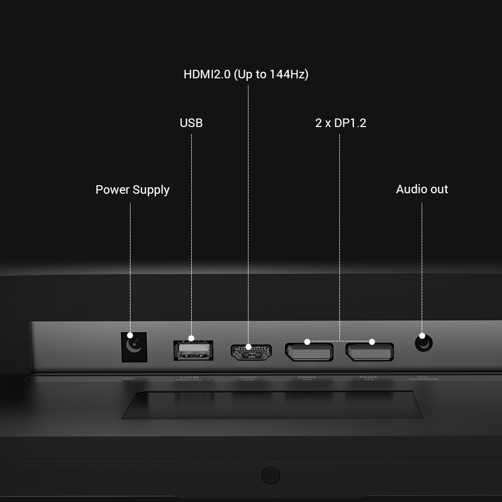 Refurbished KTC H32S17 Gaming Monitor 32-inch 2560x1440 QHD 165Hz HVA Curved 1500R 3ms Response Time