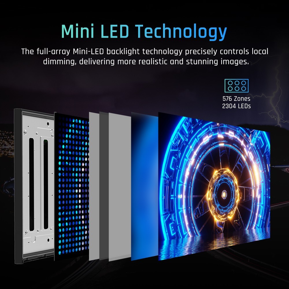 Refurbished KTC M27P20 Pro Mini-LED Gaming Monitor 27-inch 3840x2160 UHD 160Hz Mini LED Fast IPS 2ms RT HDMI2.1 DP1.4 Type-C USB KVM