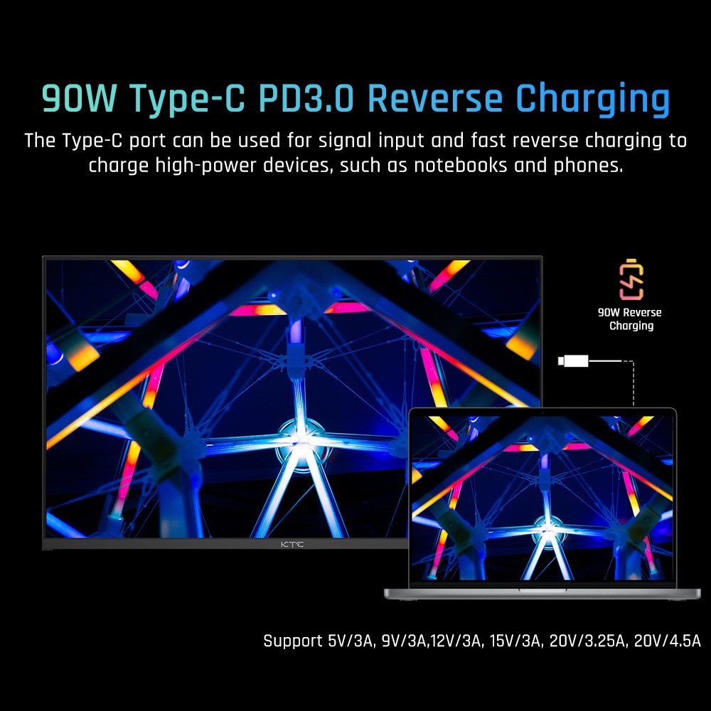 Refurbished KTC M27P20 Pro Mini-LED Gaming Monitor 27-inch 3840x2160 UHD 160Hz Mini LED Fast IPS 2ms RT HDMI2.1 DP1.4 Type-C USB KVM