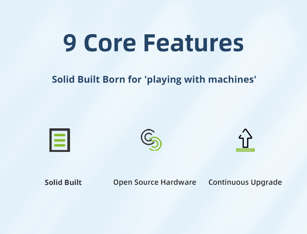 Lerdge iX 3D Printer RTP Version, Pre-Assembly, 0.1mm Printing Accuracy, 200mm/s Printing Speed, PEI Flexible Sheet, 3.5 Inch IPS Touch Screen, TMC2226 Silent Driver, Resume Printing, Full-Metal Extruder, 180*180*180mm, V3.0 Version - Green