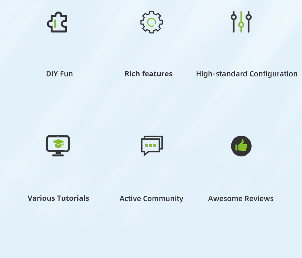 Lerdge iX 3D Printer RTP Version, Pre-Assembly, 0.1mm Printing Accuracy, 200mm/s Printing Speed, PEI Flexible Sheet, 3.5 Inch IPS Touch Screen, TMC2226 Silent Driver, Resume Printing, Full-Metal Extruder, 180*180*180mm, V3.0 Version - Green