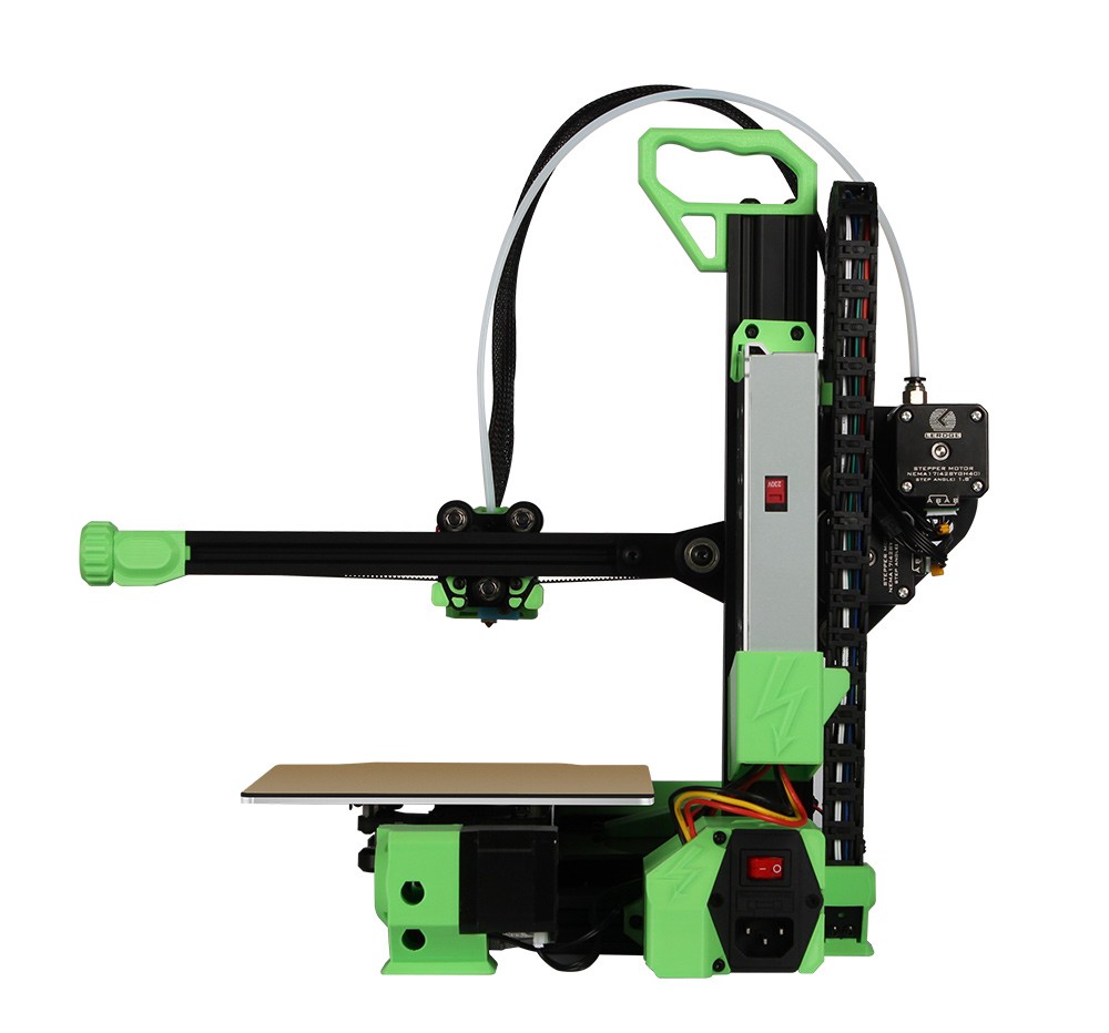 Lerdge iX 3D Printer RTP Version, Pre-Assembly, 0.1mm Printing Accuracy, 200mm/s Printing Speed, PEI Flexible Sheet, 3.5 Inch IPS Touch Screen, TMC2226 Silent Driver, Resume Printing, Full-Metal Extruder, 180*180*180mm, V3.0 Version - Green