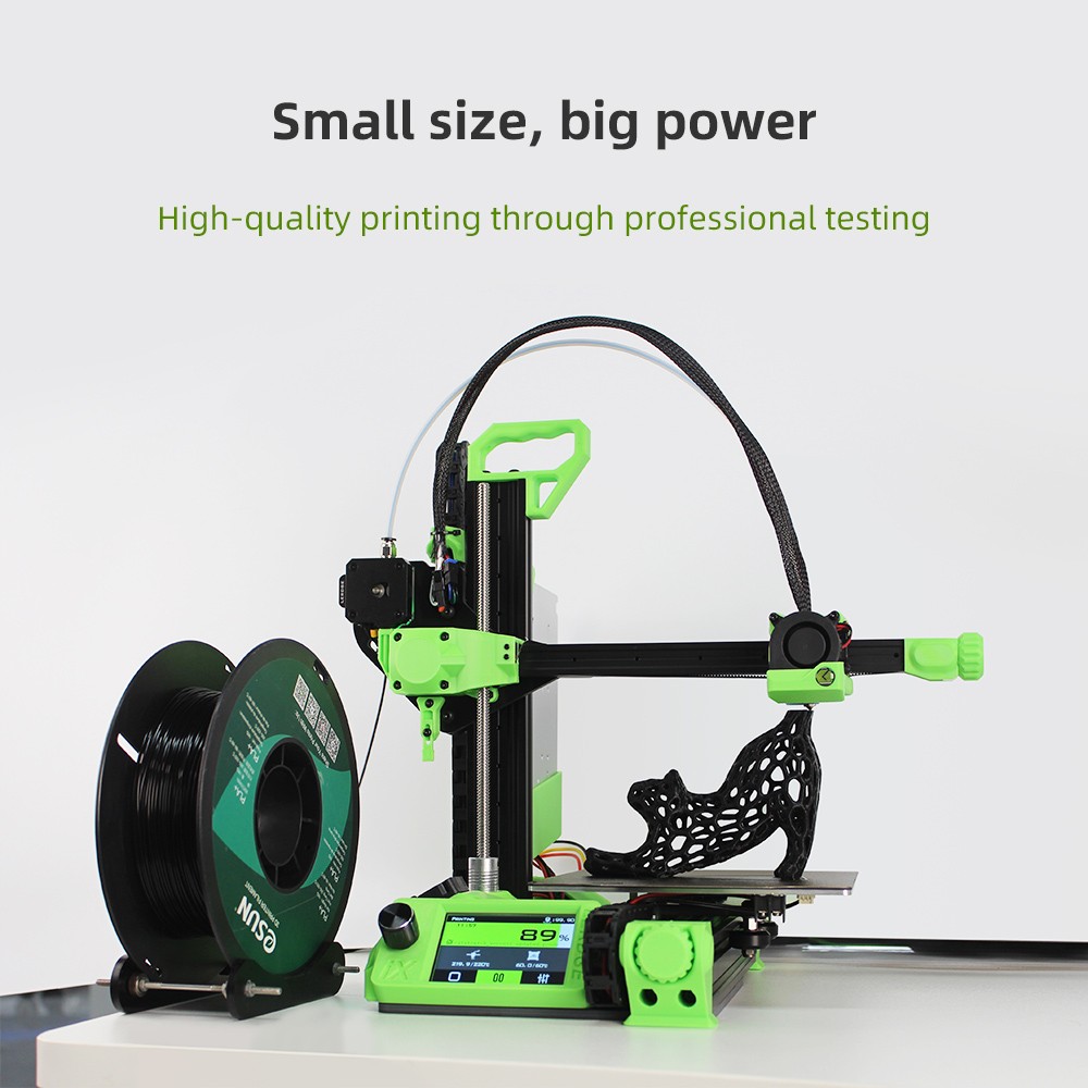Lerdge iX 3D Printer RTP Version, Pre-Assembly, 0.1mm Printing Accuracy, 200mm/s Printing Speed, PEI Flexible Sheet, 3.5 Inch IPS Touch Screen, TMC2226 Silent Driver, Resume Printing, Full-Metal Extruder, 180*180*180mm, V3.0 Version - Green