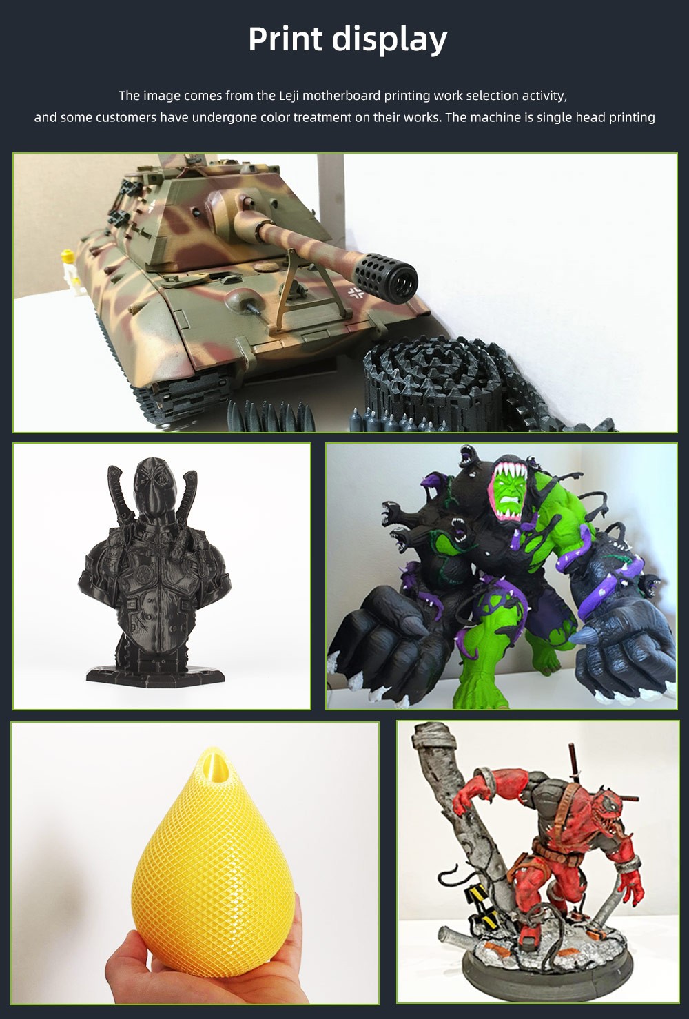 Lerdge iX 3D Printer RTP Version, Pre-Assembly, 0.1mm Printing Accuracy, 200mm/s Printing Speed, PEI Flexible Sheet, 3.5 Inch IPS Touch Screen, TMC2226 Silent Driver, Resume Printing, Full-Metal Extruder, 180*180*180mm, V3.0 Version - Green