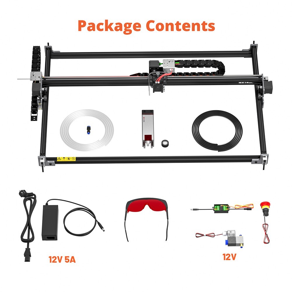 NEJE 3 Max V2 Laser Engraver Cutter, 11W Laser Power, E40 Laser Module, 0.03x0.04mm Focus, App Control, Offline Engraving, 790x470mm