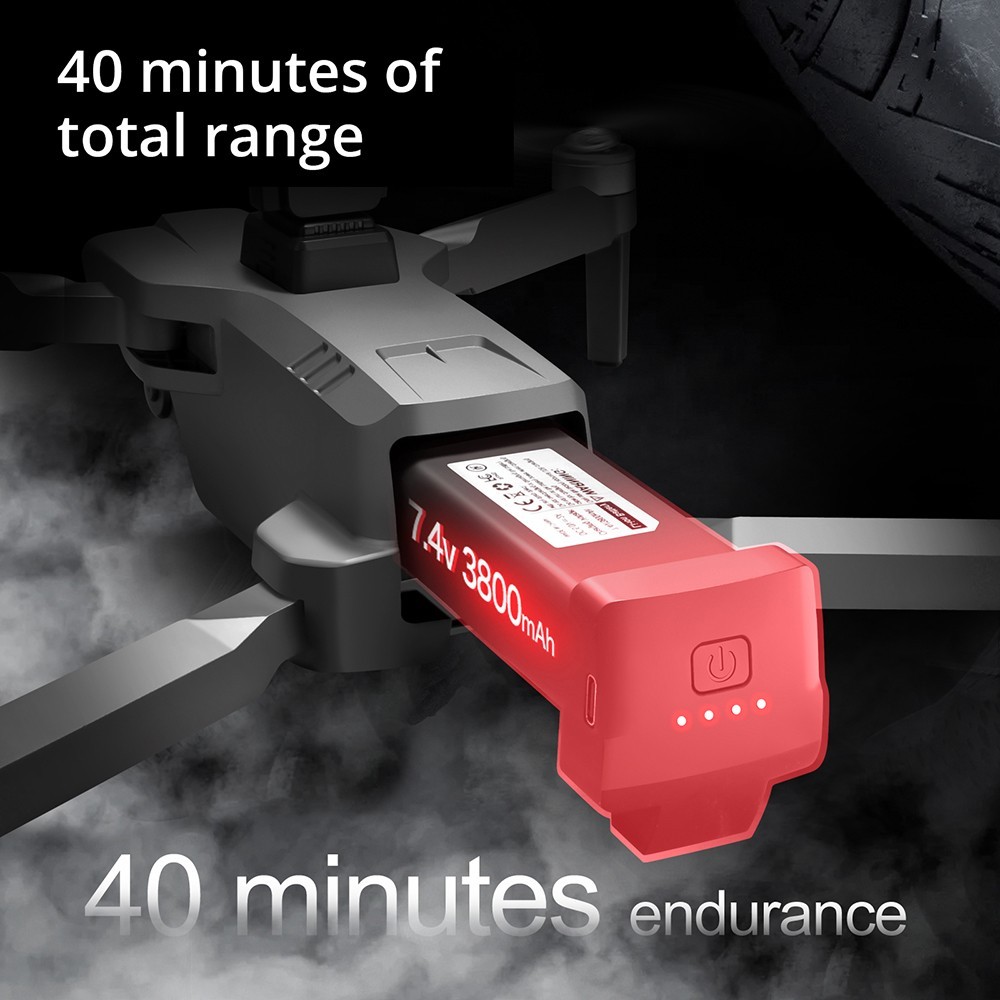 S155 RC Drone 5GHz Relay Built-in Dual 2.7K Three-axis Gimbal with Laser Obstacle Avoidance - 1 Battery