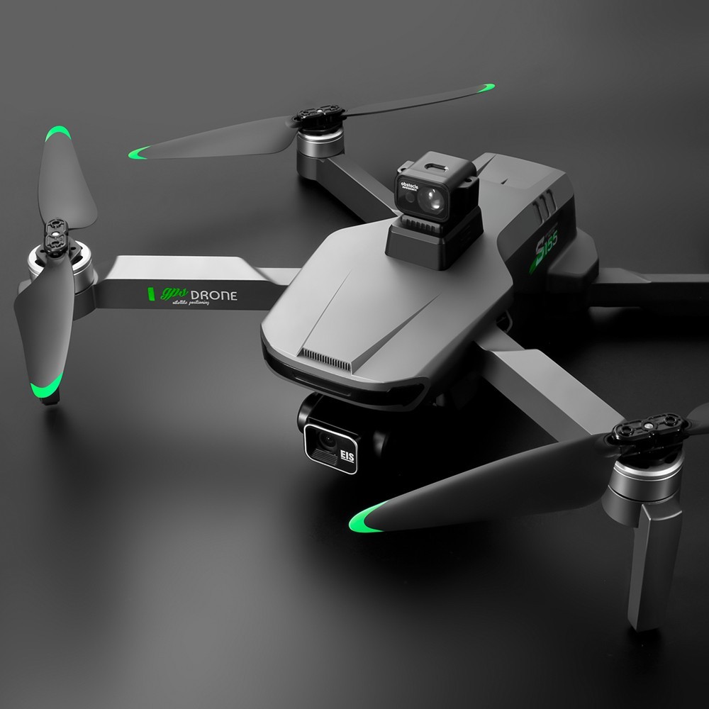 S155 RC Drone 5GHz Relay Built-in Dual 2.7K Three-axis Gimbal with Laser Obstacle Avoidance - 1 Battery
