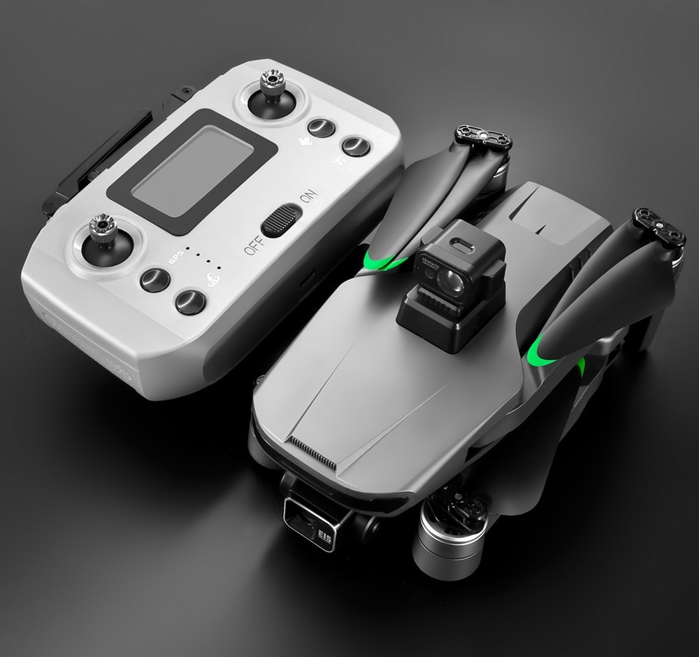 S155 RC Drone 5GHz Relay Built-in Dual 2.7K Three-axis Gimbal with Laser Obstacle Avoidance - 1 Battery