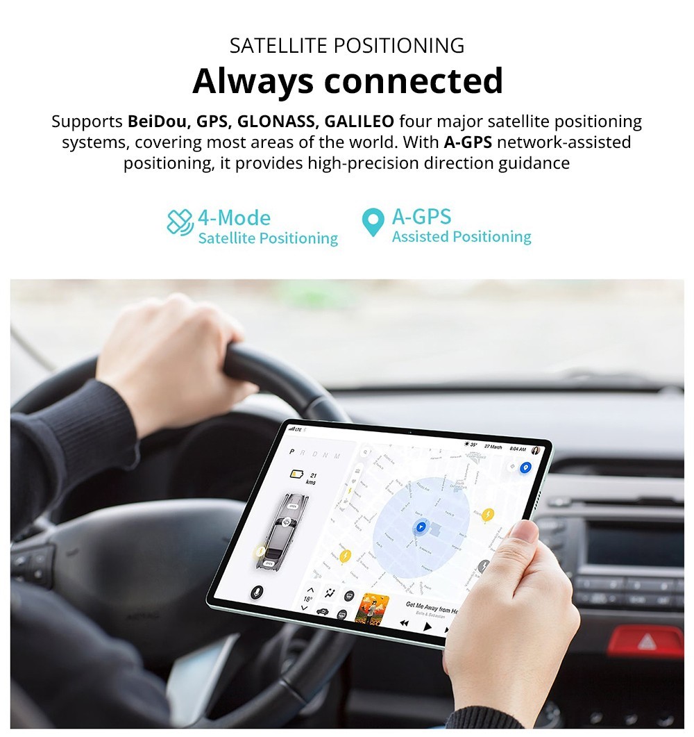 Teclast M50 Pro 10.1in Tablet Unisoc T616 Processor 8GB+8GB Expansion RAM 256GB ROM Android 13 Dual SIM + Micro SD - US