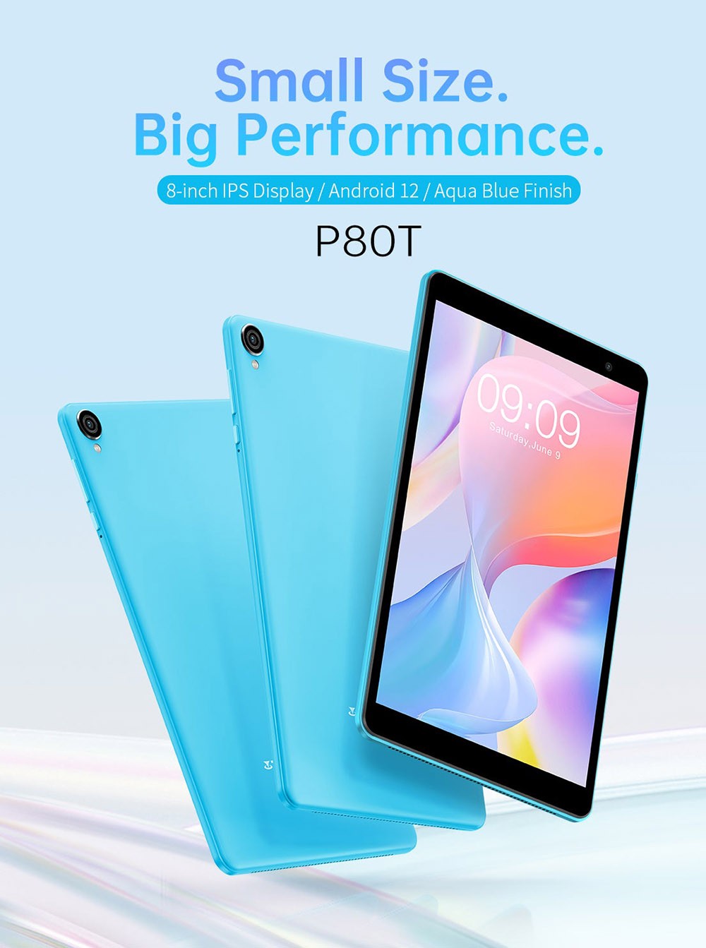 Teclast P80T Kids Tablet, A133P Quad-core Processor, 4GB RAM 64GB ROM, Android 12, 5G WiFi, 0.3MP Front 2MP Rear Camera
