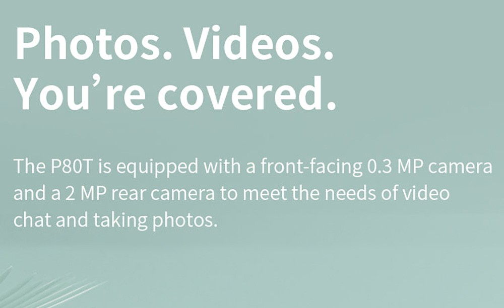 Teclast P80T Kids Tablet, A133P Quad-core Processor, 4GB RAM 64GB ROM, Android 12, 5G WiFi, 0.3MP Front 2MP Rear Camera