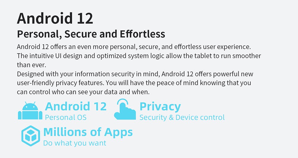 Teclast P80T Kids Tablet, A133P Quad-core Processor, 4GB RAM 64GB ROM, Android 12, 5G WiFi, 0.3MP Front 2MP Rear Camera