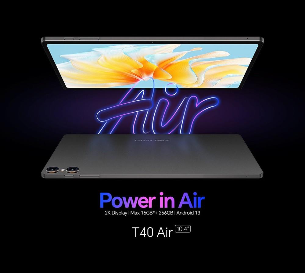 Teclast T40 Air 4G Tablet 10.4inch 2K Display Unisoc T616 Octa-core Processor 8GB RAM 256GB ROM Android 13 5G WiFi - EU