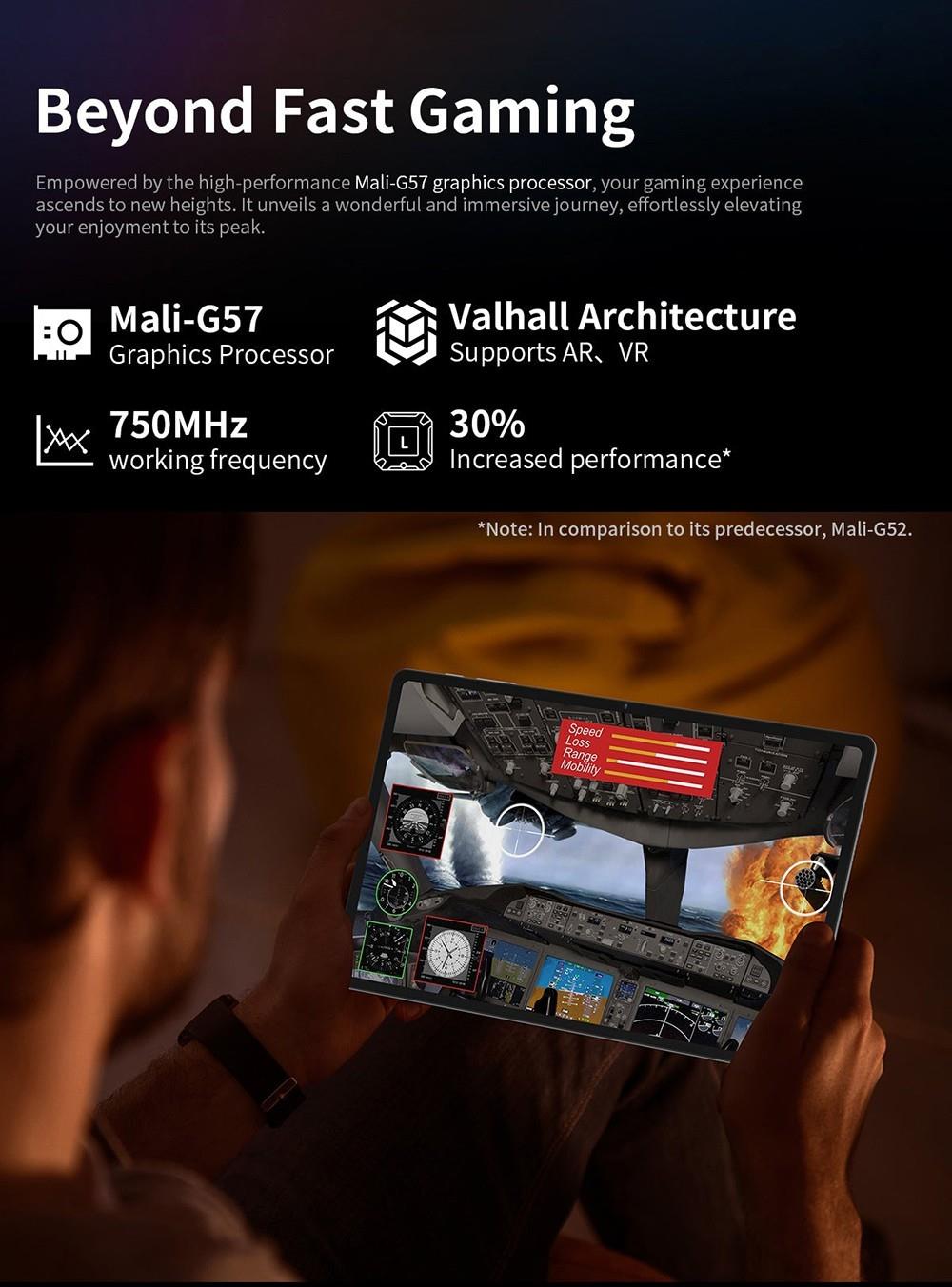 Teclast T40 Air 4G Tablet 10.4inch 2K Display Unisoc T616 Octa-core Processor 8GB RAM 256GB ROM Android 13 5G WiFi - EU